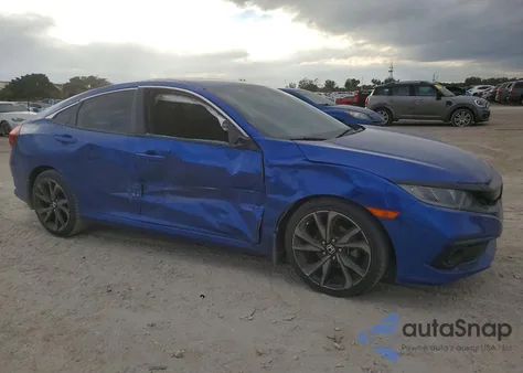 2021 Honda Civic Sport z USA, uszkodzony, nr VIN 2HGFC2F84MH534244